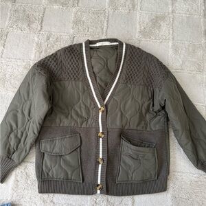 Olive Quilted Women's Jacket
